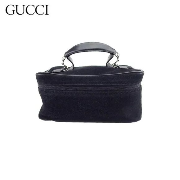 GUCCI Vanity Horsebit Suede x Leather Authentic Used - Picture 1 of 8